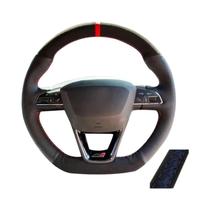 Capa De Volante Em Suede Para Seat Leon ST Cupra Ateca FR Cupra R ST Car Braid Capa De Volante Em Suede Para Seat Leon ST Cupra Ateca FR Cupra R ST Car Braid