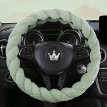 Capa de Volante HighnessHwoo Luxury Fluffy - Verde - Inverno