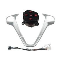 Capa De Volante Para Ford Fiesta MK7 MK8 Ecosport 2013-2015 Com Botões De Controle De Cruzeiro E Fio Capa De Volante Para Ford Fiesta MK7 MK8 Ecosport 2013-2015 Com Botões De Controle De Cruzeiro E Fio