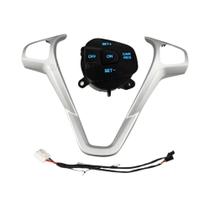 Capa De Volante Para Ford Fiesta MK7 MK8 Ecosport 2013-2015 Com Botões De Controle De Cruzeiro E Fio Capa De Volante Para Ford Fiesta MK7 MK8 Ecosport 2013-2015 Com Botões De Controle De Cruzeiro E Fio