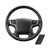 Capa De Volante Personalizada Em Couro Preto Trançado Para Toyota Alphard Land Cruiser Vellfire Capa De Volante Personalizada Em Couro Preto Trançado Para Toyota Alphard Land Cruiser Vellfire