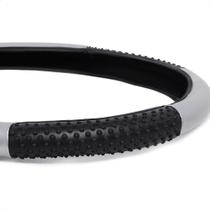 Capa de volante universal com massageador PRATA Capa de volante universal com massageador PRATA