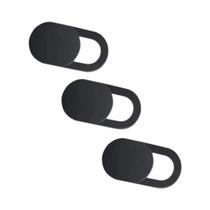 Capa De Webcam De Plástico Preta 3pcs Protetor Anti-hacker Para Smartphone Laptop Câmera De Desktop