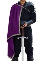 Capa de xale renascentista masculina, capa medieval Runcati Capa de xale renascentista masculina, capa medieval Runcati
