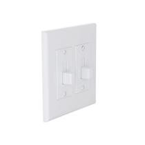 Capa decoradora TayMac 2672W 2-Gang MASQUE Toggle branca Capa decoradora TayMac 2672W 2-Gang MASQUE Toggle branca