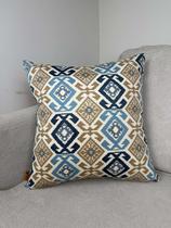 Capa Decorativa Almofada 3D Linho e Veludo Toque de Requinte na Decoração