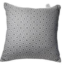 Capa Decorativa p/ Almofada Jacquard 43x43 Geométrico Cinza