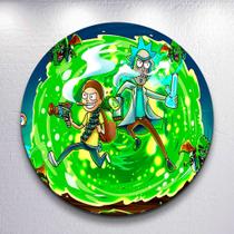 Capa Decorativa p/ Painel Sublimado Desenho Animado Rick Estampa Redondo Mini ou Grande