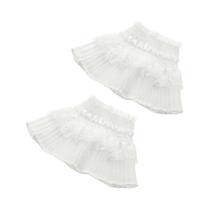 Capa Decorativa Para Braço Com Renda E Babados, Manga Até O Cotovelo, Removível, Para Suéter