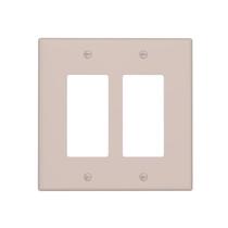 Capa decorativa para tomada Oilbiexn Bege e Rosa 2 módulos Capa decorativa para tomada Oilbiexn Bege e Rosa 2 módulos