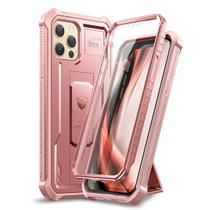 Capa Dexnor para iPhone 12 Pro Max com protetor de tela em ouro rosa Capa Dexnor para iPhone 12 Pro Max com protetor de tela em ouro rosa