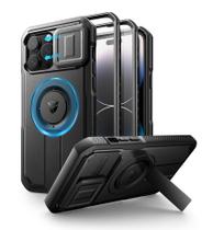 Capa Dexnor para iPhone 14 Pro Max com capa de câmera deslizante preta Capa Dexnor para iPhone 14 Pro Max com capa de câmera deslizante preta