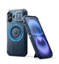 Capa Dexnor para iPhone 16 com Capa de Câmera Deslizante e Suporte Capa Dexnor para iPhone 16 com Capa de Câmera Deslizante e Suporte