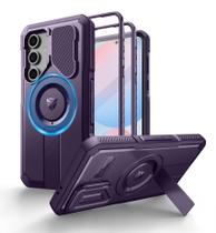 Capa Dexnor para Samsung Galaxy S24 FE com capa de câmera roxa