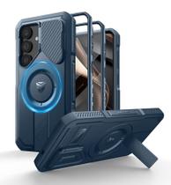 Capa Dexnor para Samsung Galaxy S25 - Com Capa de Câmera Azul Marinho Capa Dexnor para Samsung Galaxy S25 - Com Capa de Câmera Azul Marinho