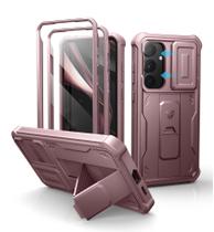 Capa Dexnor Rosa para Samsung Galaxy S25 Plus com Proteção para Câmera Capa Dexnor Rosa para Samsung Galaxy S25 Plus com Proteção para Câmera