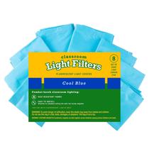 Capa Difusora de Luz para Lâmpadas Fluorescentes GSM Brands, Conjunto com 8, Azul