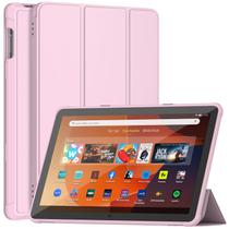 Capa DJ&RPPQ Tri-fold em Couro PU Rosa à Prova de Choque Capa DJ&RPPQ Tri-fold em Couro PU Rosa à Prova de Choque
