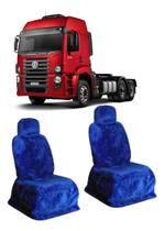 Capa Do Banco Caminhão Vw Constellation C/ 2 Bancos Pelúcia