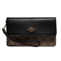 Capa dobrável Wristlet Coach Signature com pulseira removível