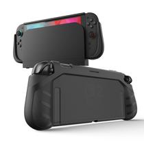 Capa Dockável KIWIHOME P2 para Switch 2 (2025), Capa Protetora Antiderrapante com Pegada Ergonômica Testada contra Quedas para Switch 2, Preta