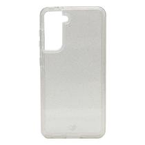 Capa Dupla Glitter para Samsung S21 transparente