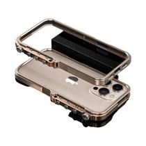 Capa Dura De Alumínio Para iPhone 16 15 14 13 pro Max plus Com Estrutura Metálica - OLPAY