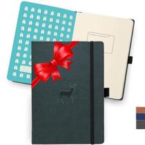 Capa Dura de Couro PU A4 para Notebook - Design Dingbats* Wildlife Dotted