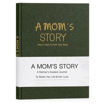 Capa dura de linho Journal Artmag Mom's Life Story 25,5x19 cm