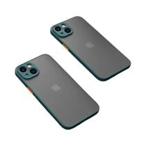 Capa dura de silicone à prova de choque armadura pára-choques caso de telefone para iphone 15 13