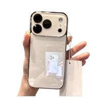 Capa Dura Luxuosa Para iPhone 17-12 pro Max Com Proteção De Câmera Em Vidro Temperado E Bumper