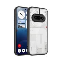 Capa Dura Transparente Fosca Com Bumper De Silicone À Prova De Choque Para Nothing Phone 3A 5G Com