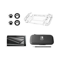 Capa Dura Transparente para Nintendo Switch OLED - Proteção Cristal - Acessórios Data Frog
