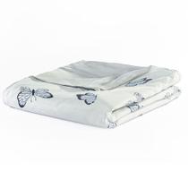 Capa Duvet Para Edredom Casal Queen Essencialle Com Ziper 1 Peça Borboletas Azuis