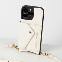 Capa e carteira para celular Crossbody Alexander Michael Ivory