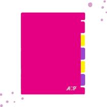 Capa e Contracapa C/5 Divisórias ACP Para Caderno Universitário Flex Cover