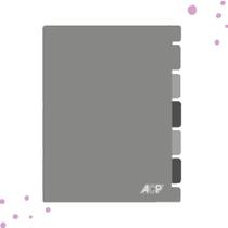 Capa e Contracapa C/5 Divisórias ACP Para Caderno Universitário Flex Cover Capa e Contracapa C/5 Divisórias ACP Para Caderno Universitário Flex Cover
