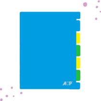 Capa e Contracapa C/5 Divisórias ACP Para Caderno Universitário Flex Cover Capa e Contracapa C/5 Divisórias ACP Para Caderno Universitário Flex Cover