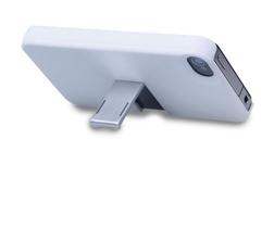 Capa E Suporte Multilaser Para Iphone 4/4s Branco E Prata - Bo325
