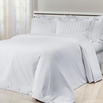 Capa Edredom King Duvet Glass 200 Fios 100% Algodão Branco