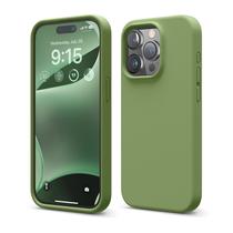 Capa elago de silicone líquido compatível com iPhone 15 Pro verde