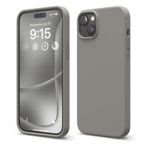 Capa elago de silicone líquido para iPhone 15 Plus cinza