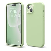 Capa elago de silicone líquido para iPhone 15 Plus verde pastel Capa elago de silicone líquido para iPhone 15 Plus verde pastel