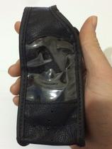 Capa em Couro Flexível Para Rádio Motorola Sp-10 Com Alça