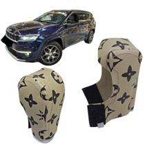 Capa Em Couro Manopla Câmbio Automático Jeep Commander 2022 2023 2024 2025