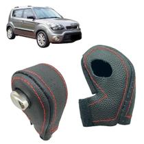 Capa em Couro Manopla Câmbio Automático Soul Ex 2011 2012 Modelo 2011 Capa em Couro Manopla Câmbio Automático Soul Ex 2011 2012 Modelo 2011