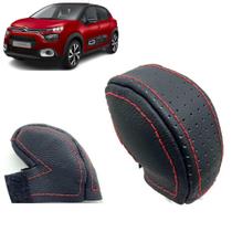 Capa Em Couro Manopla Câmbio Manual Citroen C3 2019 À 2025 Capa Em Couro Manopla Câmbio Manual Citroen C3 2019 À 2025