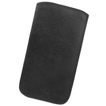 Capa em Couro Natural Preto para Samsung Galaxy S25 Ultra Capa em Couro Natural Preto para Samsung Galaxy S25 Ultra