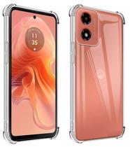 Capa Em Gel Air Cushion Para Moto G04 - Transparente Capa Em Gel Air Cushion Para Moto G04 - Transparente