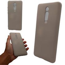 Capa em silicone com interior aveludado compatível com xiaomi mi 9t / k20 (tela: 6.39") (4g) cor:bege acizentado Capa em silicone com interior aveludado compatível com xiaomi mi 9t / k20 (tela: 6.39") (4g) cor:bege acizentado